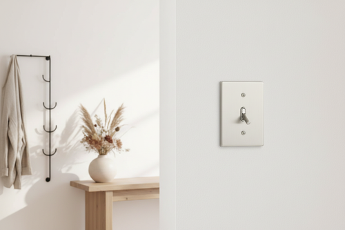 Brushed Nickel Toggle Switch - Entryway Lifestyle