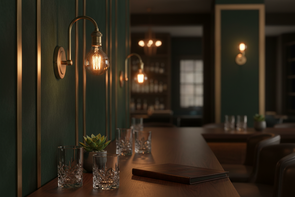 LED Edison Filament Bulb - Speakeasy Lounge Lifestyle