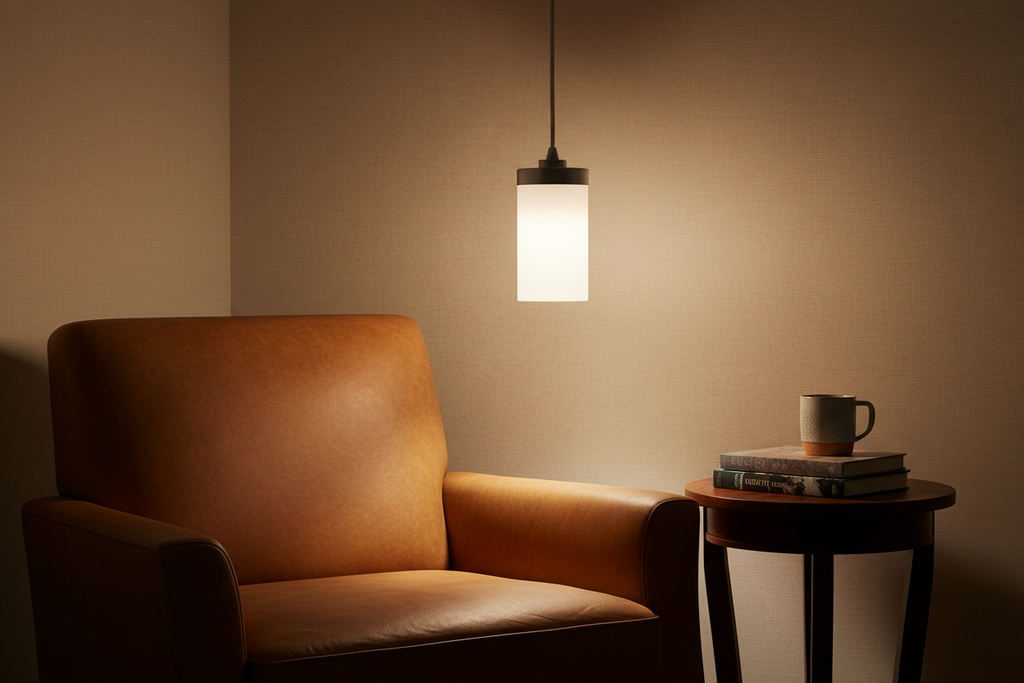 Modern Mini Pendant Light - Reading Nook Lifestyle