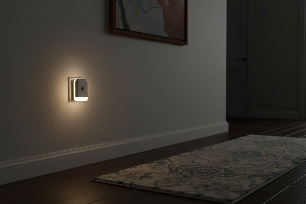 Motion Sensor LED Night Light - Hallway Lifestyle