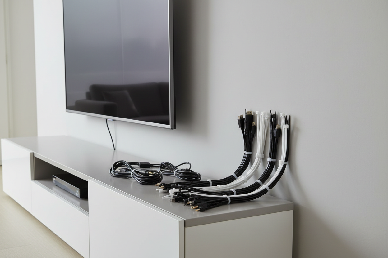 Nylon Cable Tie Assortment - Cable Management Lifestyle