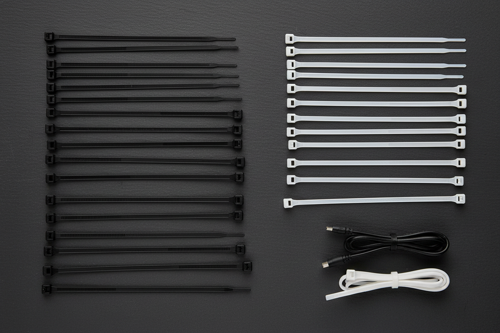 Nylon Cable Tie Assortment - Flat Lay