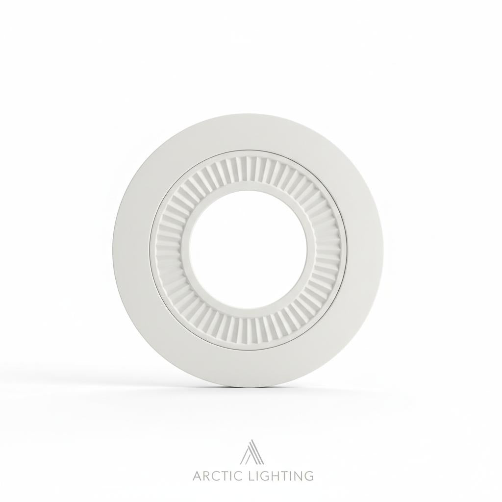 6-Inch Recessed Light Trim with Baffle White