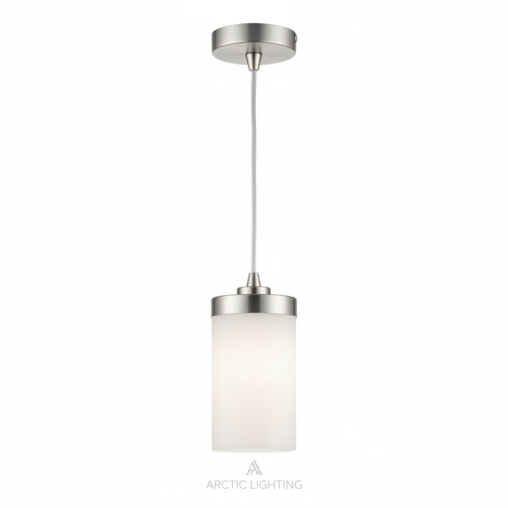 Modern Mini Pendant Light Brushed Nickel