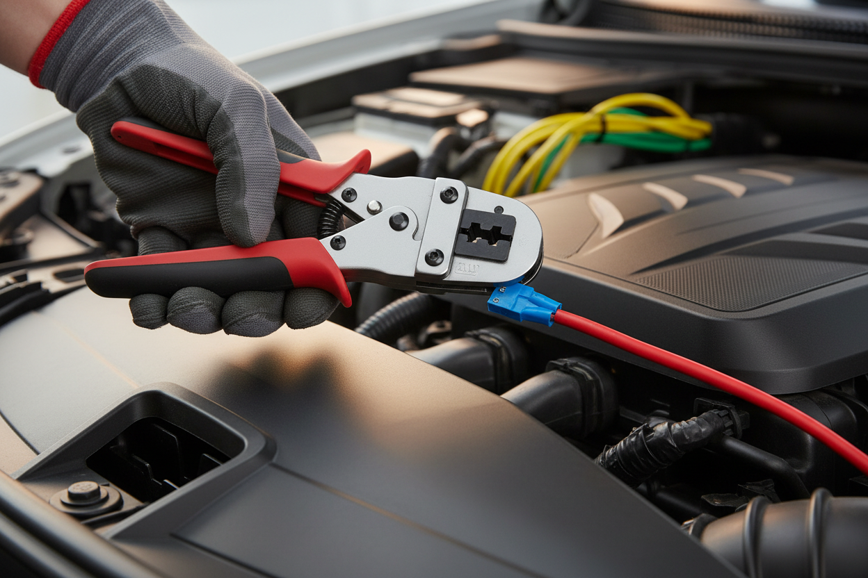 Ratchet Crimping Tool - Auto Electrician Lifestyle