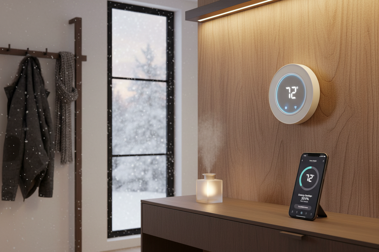 Smart Programmable Thermostat - Winter Energy Savings