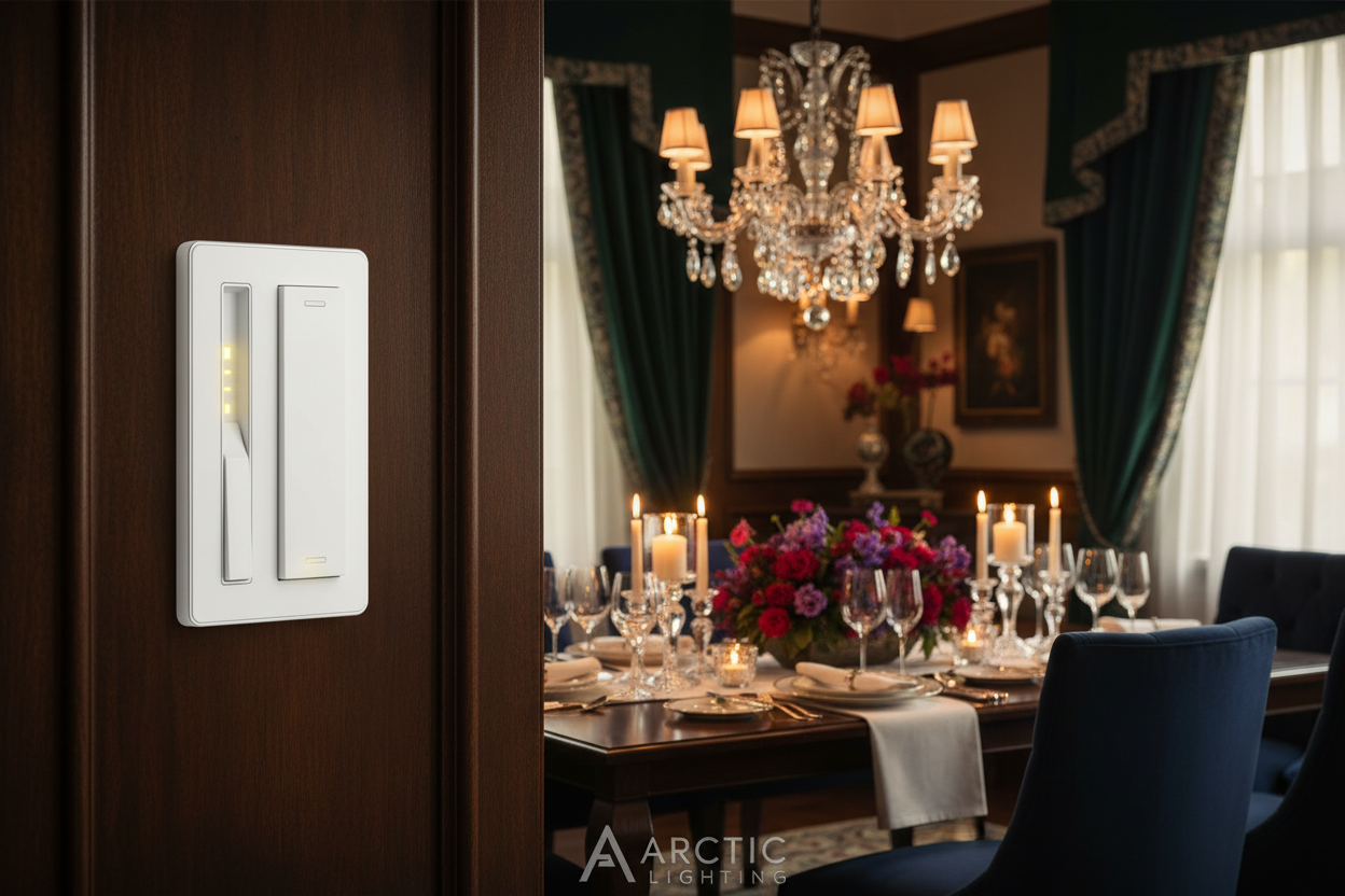 Universal LED Dimmer Switch - Dining Room Lifestyle