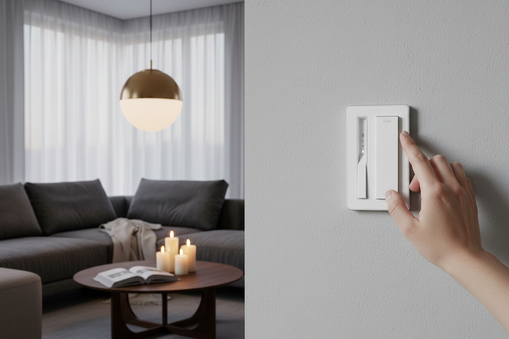Universal LED Dimmer Switch - Living Room Lifestyle