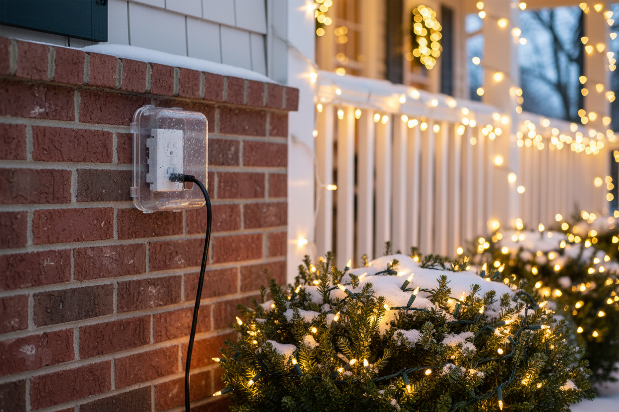 Weatherproof Outdoor Outlet Cover - Holiday Lifestyle